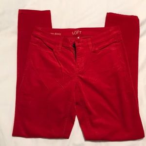 LOFT Super Skinny Cords Size 26/2